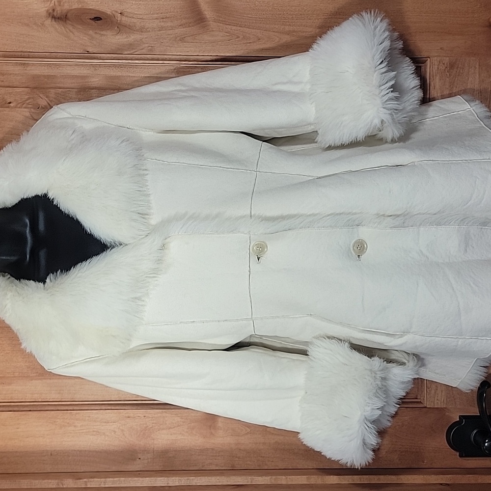 Women's White Teddy Jacket